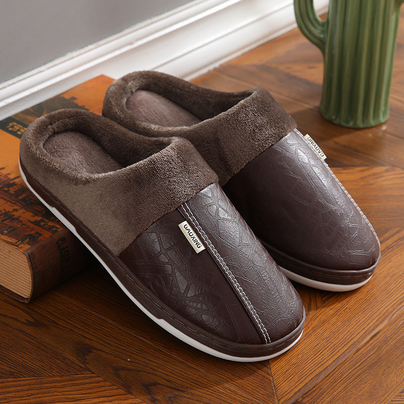 CozyStep™ Warm Leather House Shoes